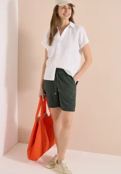 Seersucker Shorts in Uni Farben