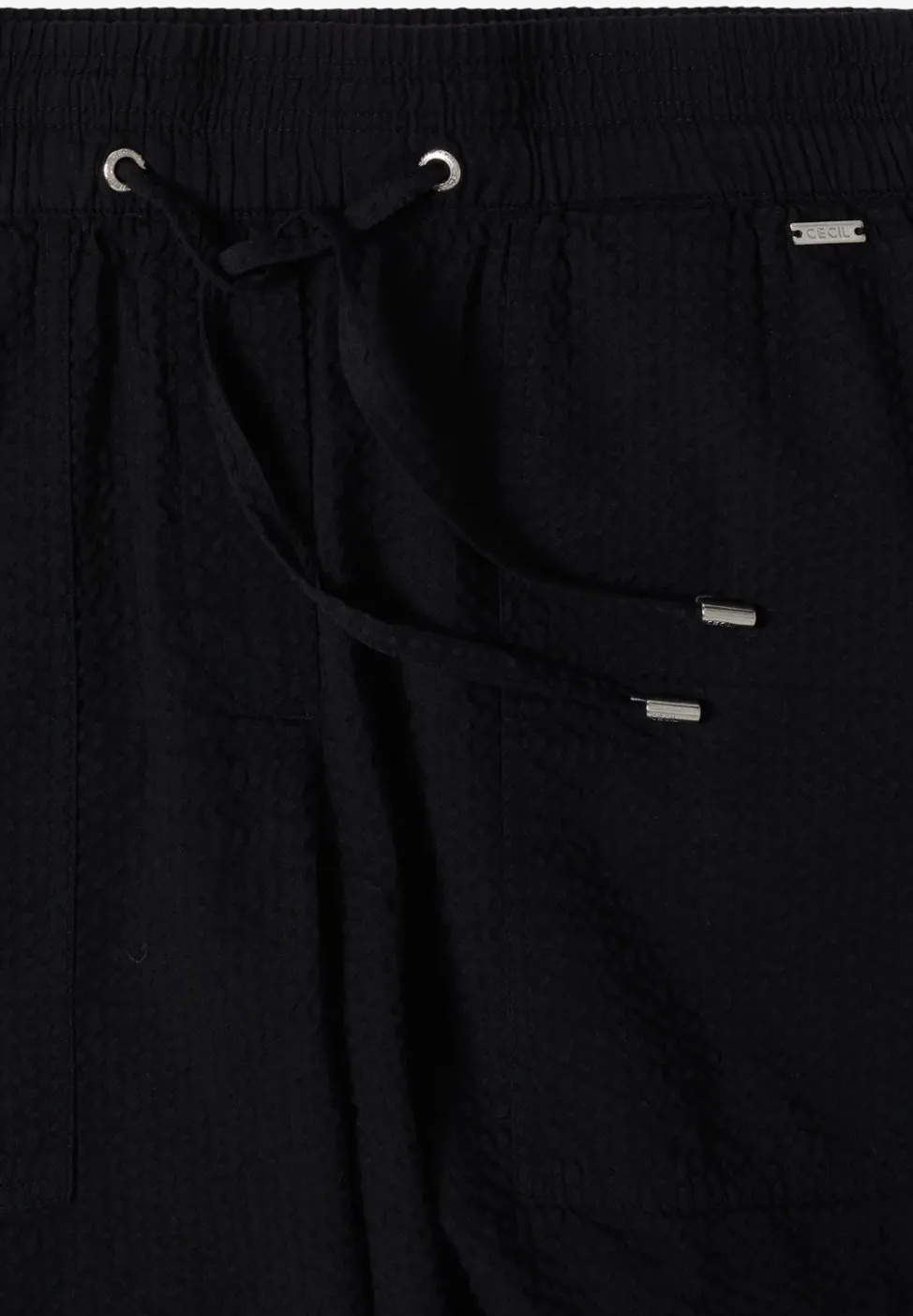 Seersucker Shorts in Uni Farben