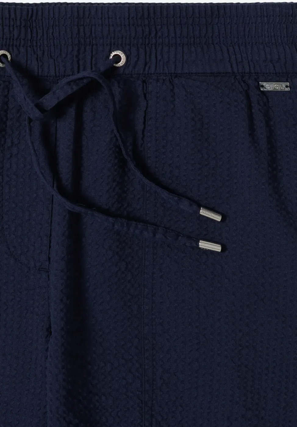 Seersucker Shorts in Uni Farben