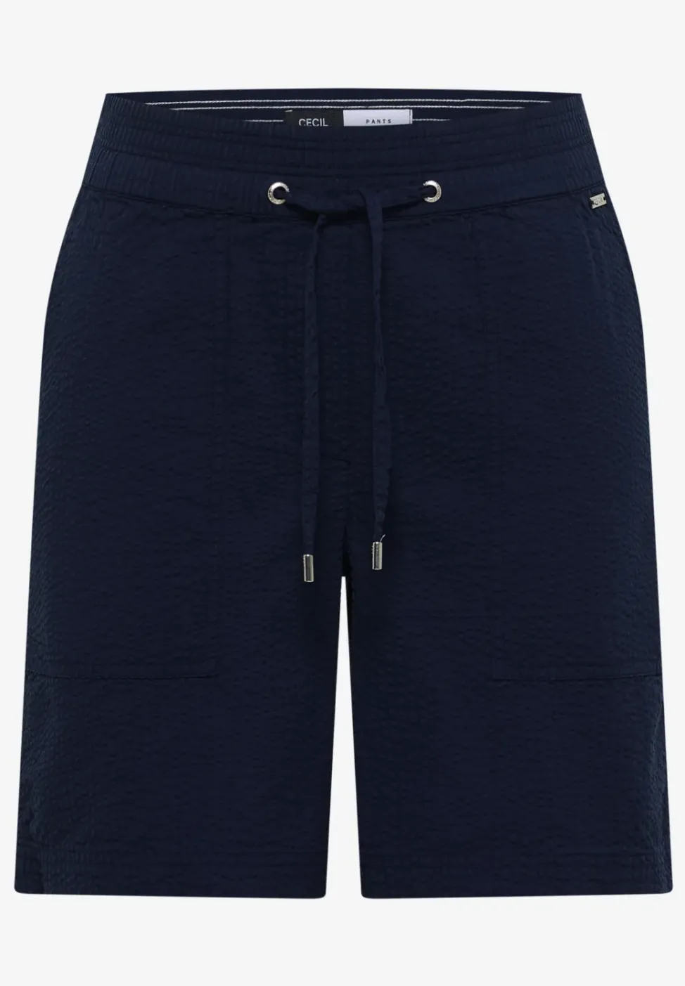 Seersucker Shorts in Uni Farben