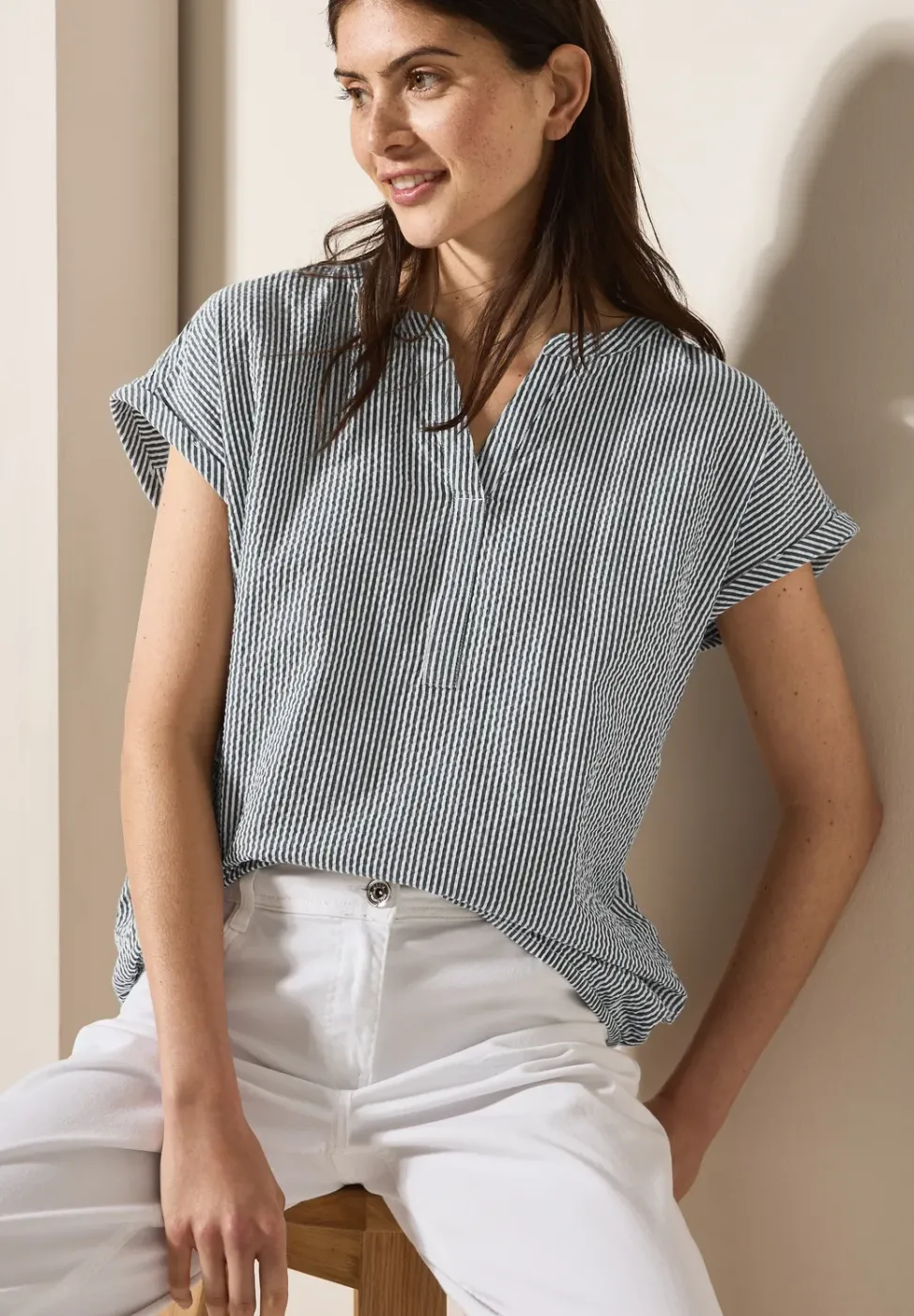 Seersucker Bluse