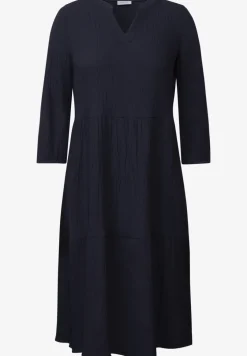 Seersucker-Kleid mit Volants
