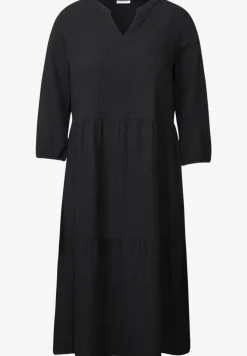 Seersucker-Kleid mit Volants