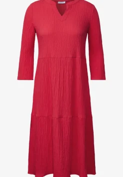 Seersucker-Kleid mit Volants