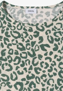 Shirt im Leinen-Look mit Leo-Print