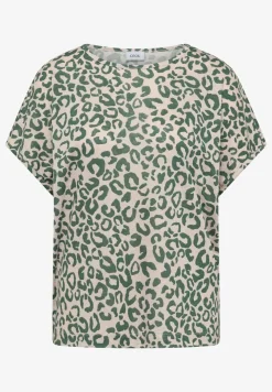 Shirt im Leinen-Look mit Leo-Print