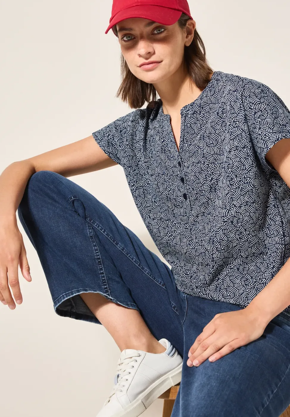Shirt im Tunika-Look