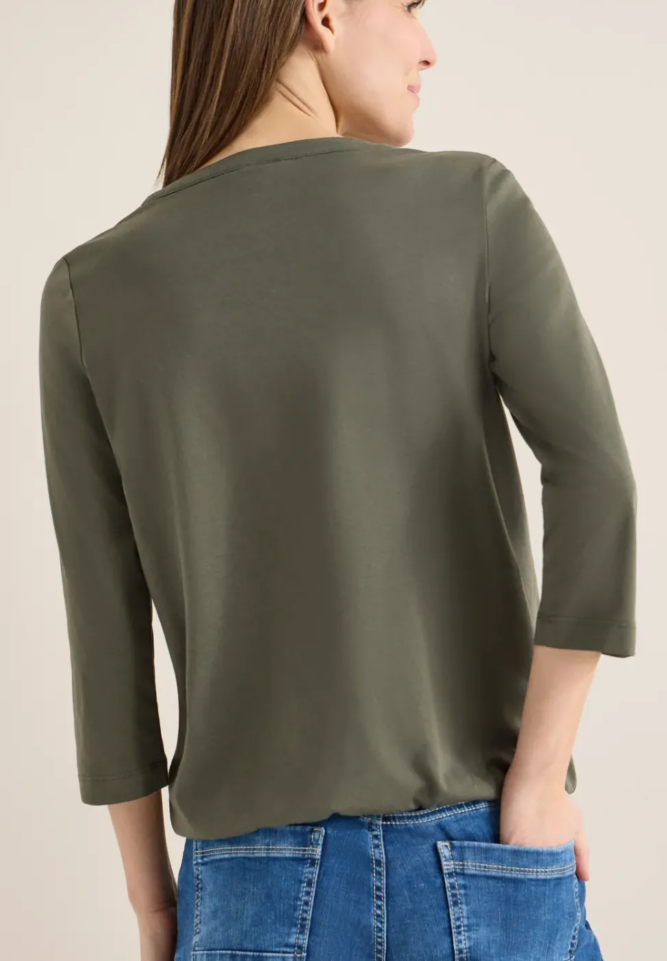Shirt in Unifarbe