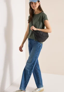 Shirt mit Boatneck in Ajour-Optik