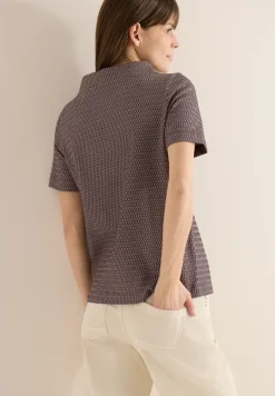 Shirt mit Funnel Neck im Two-Tone-Look