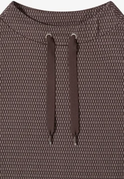 Shirt mit Funnel Neck im Two-Tone-Look