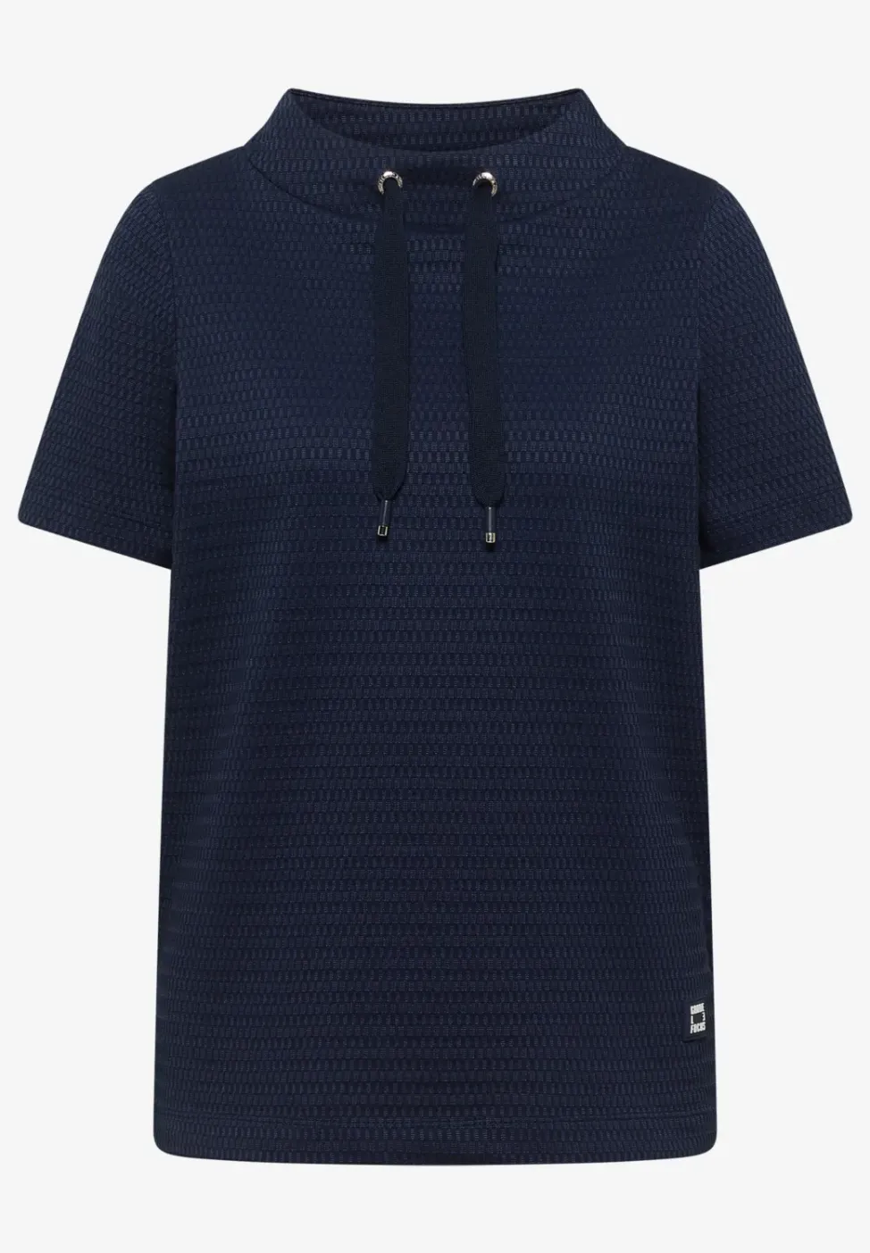 Shirt mit Funnel Neck im Two-Tone-Look