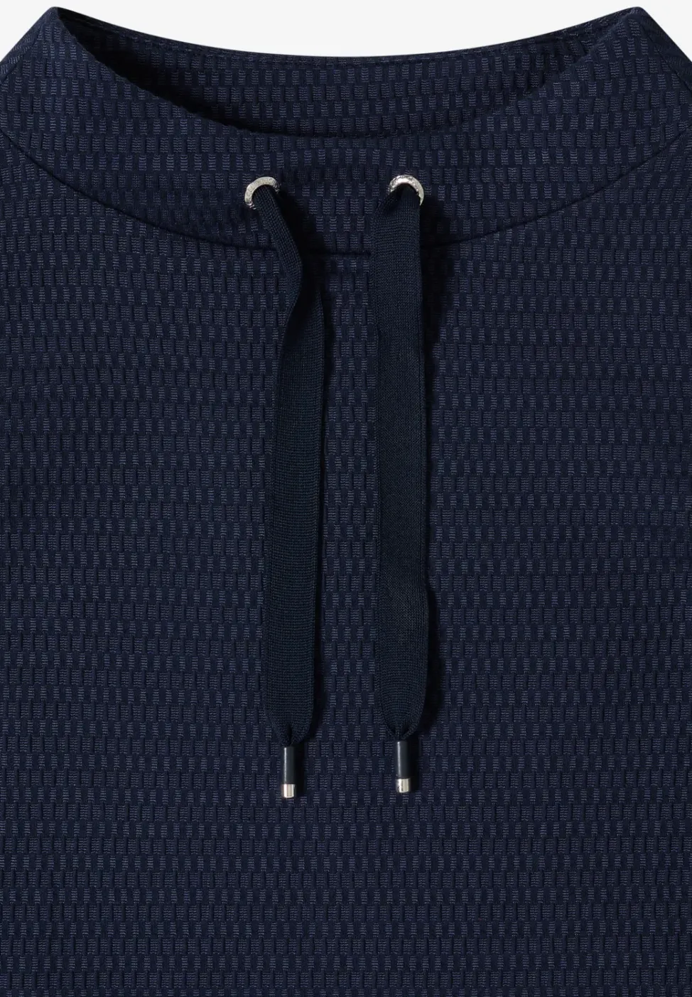 Shirt mit Funnel Neck im Two-Tone-Look