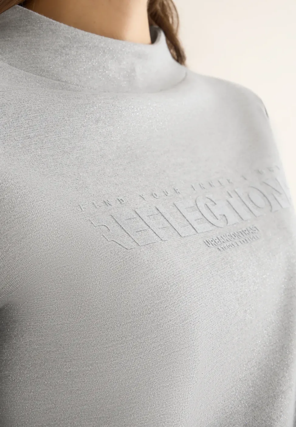 Shirt mit Glitzer-Wording
