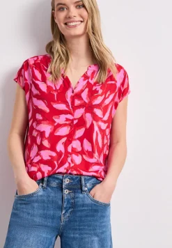 Shirt mit Knopfleiste und Print