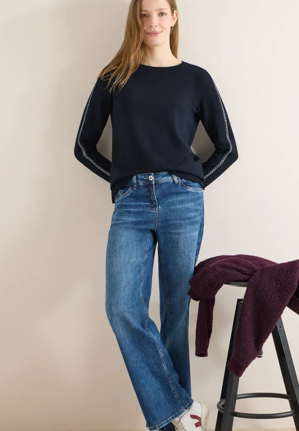 Shirt mit Ärmeldetail