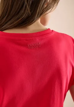 Shirt mit Split Neck im Tunika-Look
