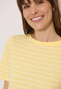 Shirt mit U-Boot-Ausschnitt und Streifen