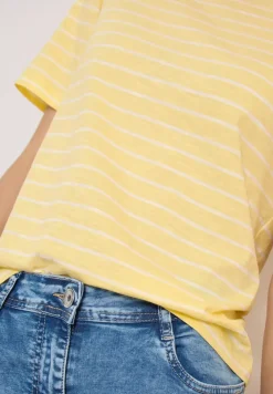 Shirt mit U-Boot-Ausschnitt und Streifen