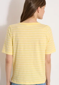 Shirt mit U-Boot-Ausschnitt und Streifen