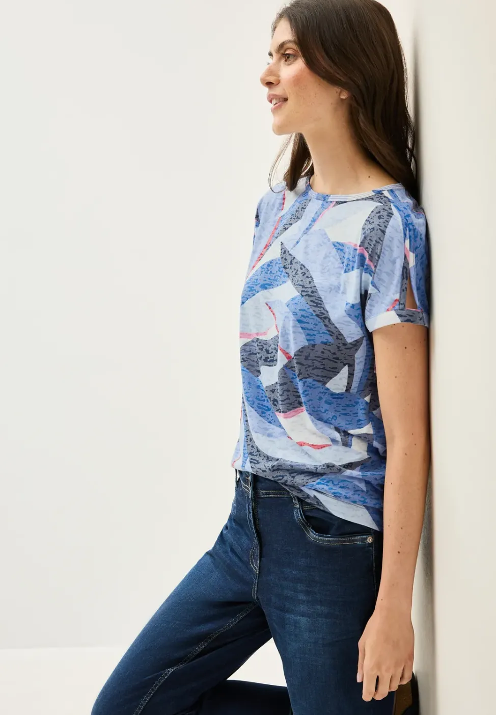 Shirt im Ausbrenner-Look