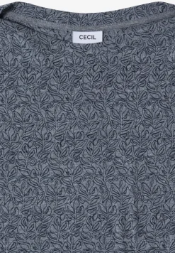 Shirt im Ausbrenner-Look mit Boatneck
