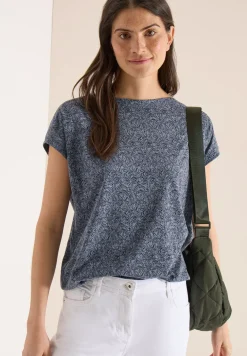 Shirt im Ausbrenner-Look mit Boatneck