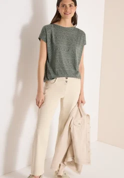 Shirt im Ausbrenner-Look mit Boatneck