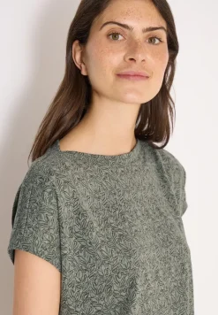 Shirt im Ausbrenner-Look mit Boatneck