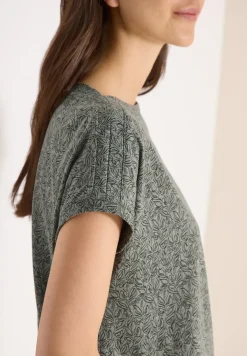 Shirt im Ausbrenner-Look mit Boatneck