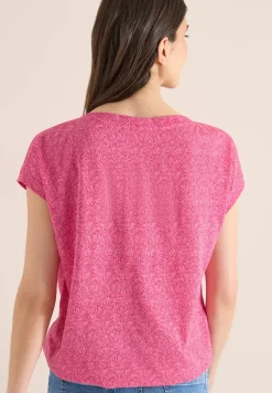 Shirt im Ausbrenner-Look mit Boatneck