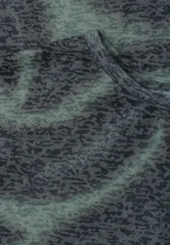Shirt im Ausbrenner-Look mit Print
