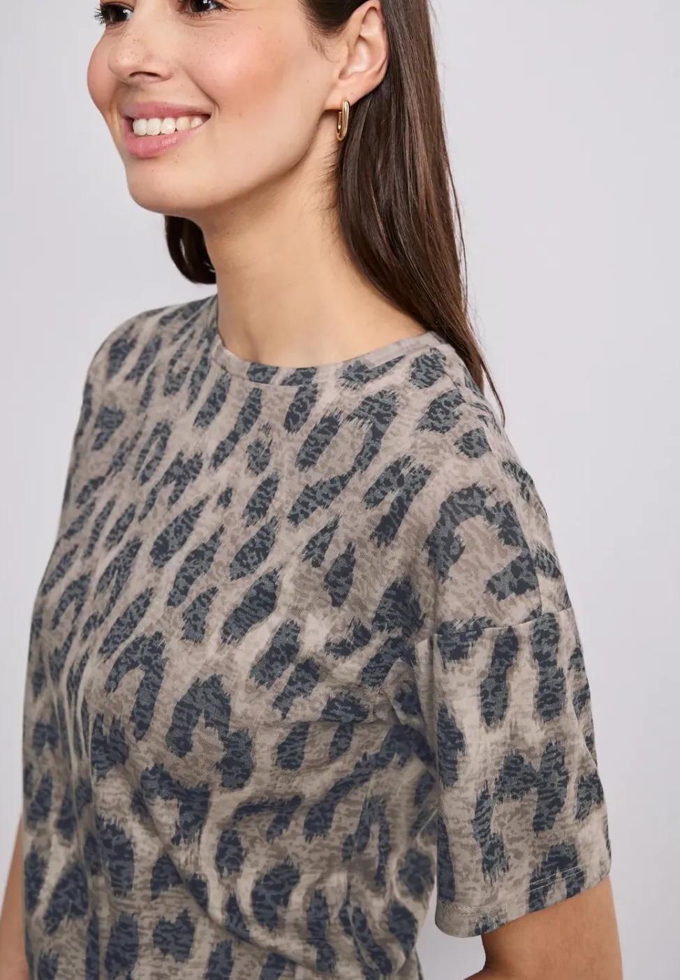 Shirt im Ausbrenner-Look mit Print
