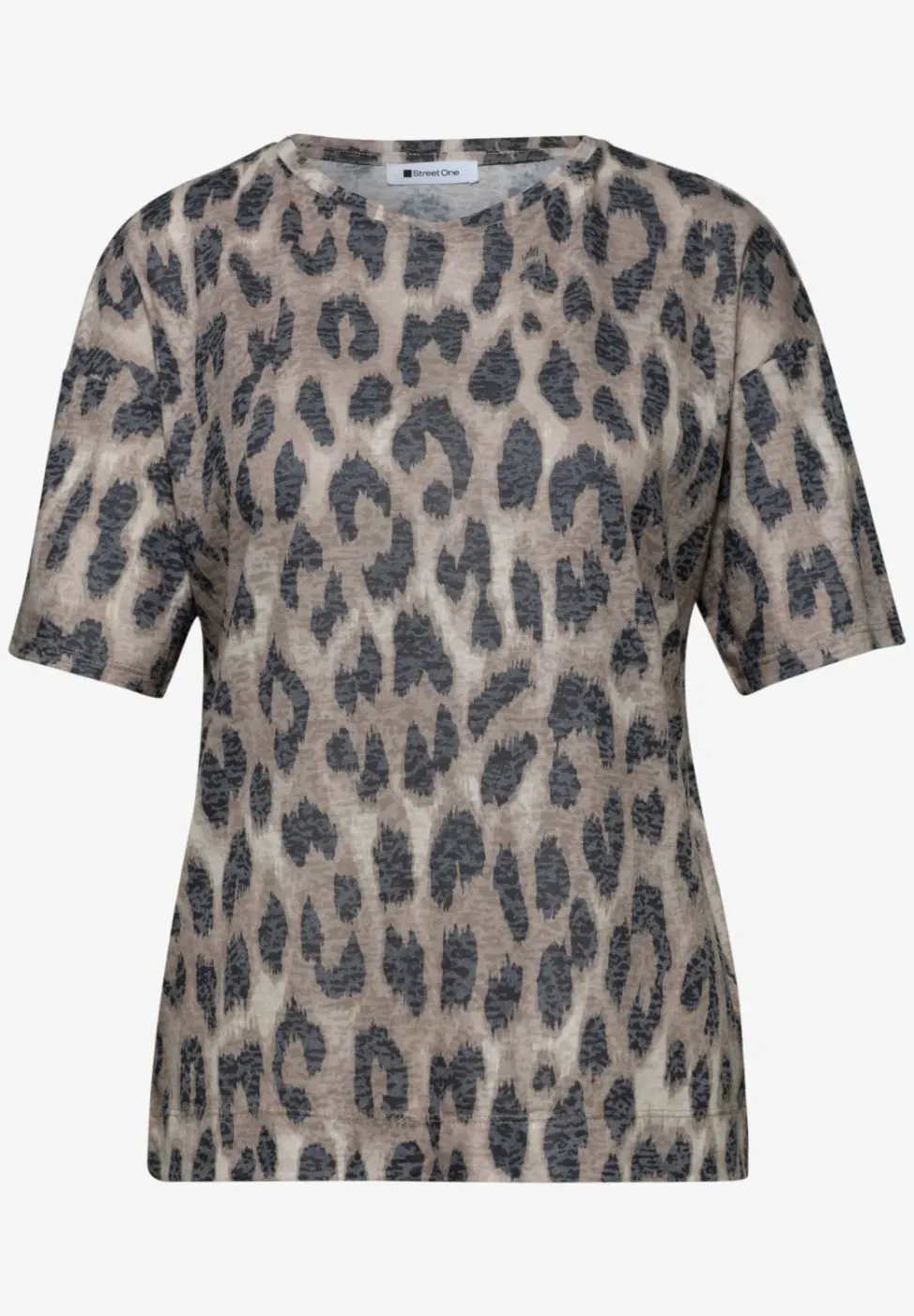 Shirt im Ausbrenner-Look mit Print