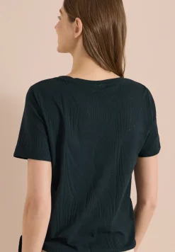 Shirt im Ausbrenner-Look mit Wording