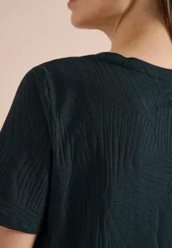 Shirt im Ausbrenner-Look mit Wording