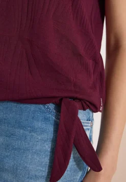 Shirt im Ausbrenner-Look mit Wording