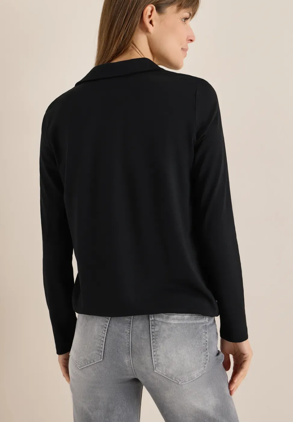 Shirt im Blusen-Look