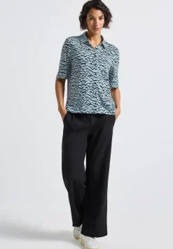 Shirt im Blusenlook
