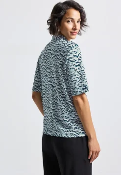 Shirt im Blusenlook