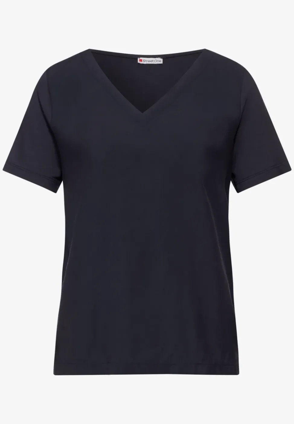 Shirt im Cupro Materialmix