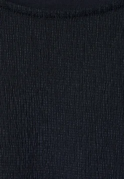 Shirt im Materialmix