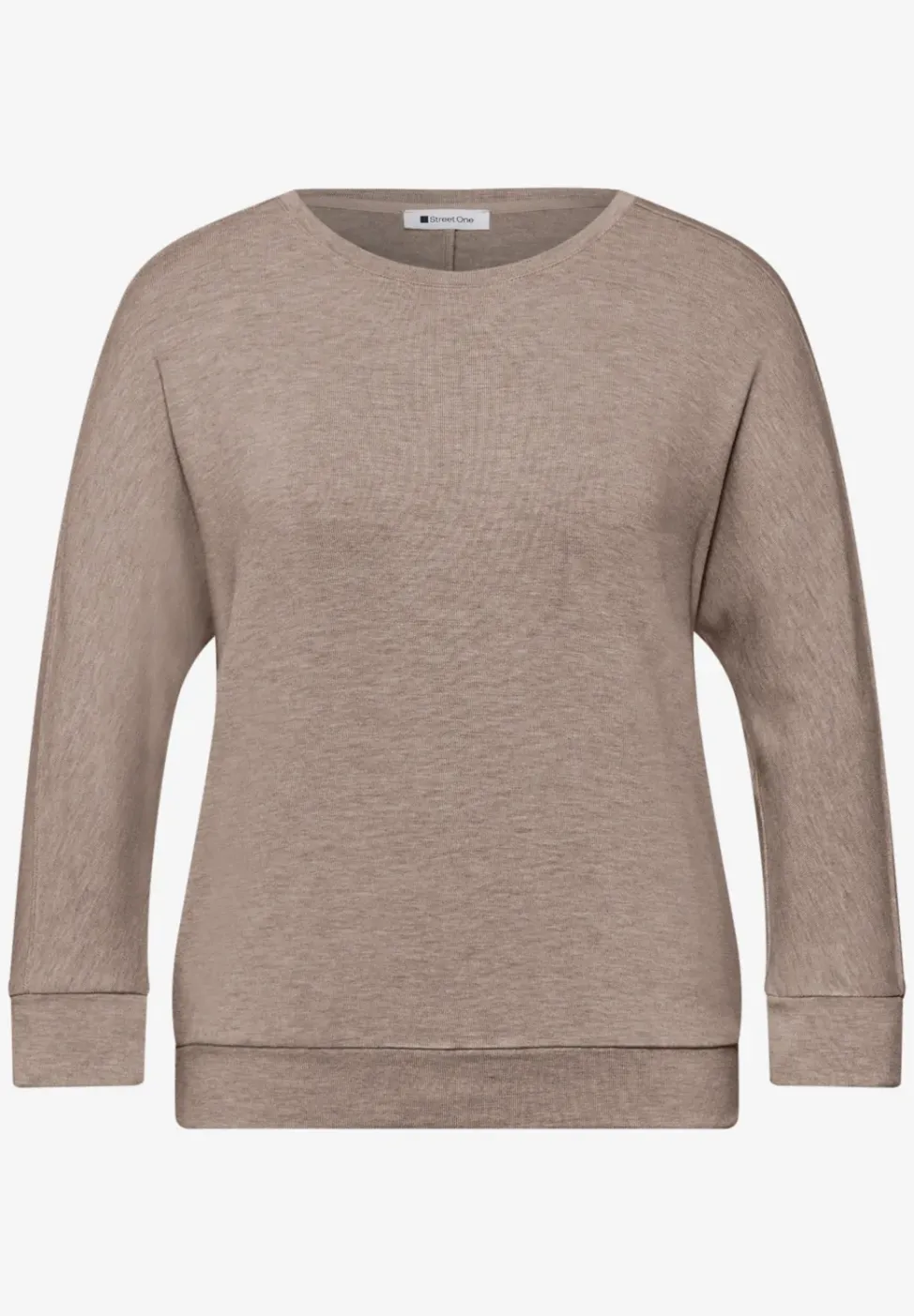 Shirt im Melange-Look