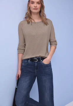 Shirt im Melange-Look