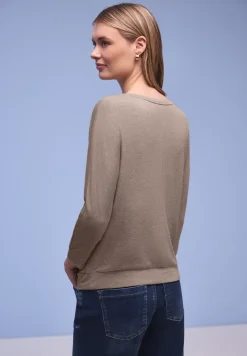 Shirt im Melange-Look