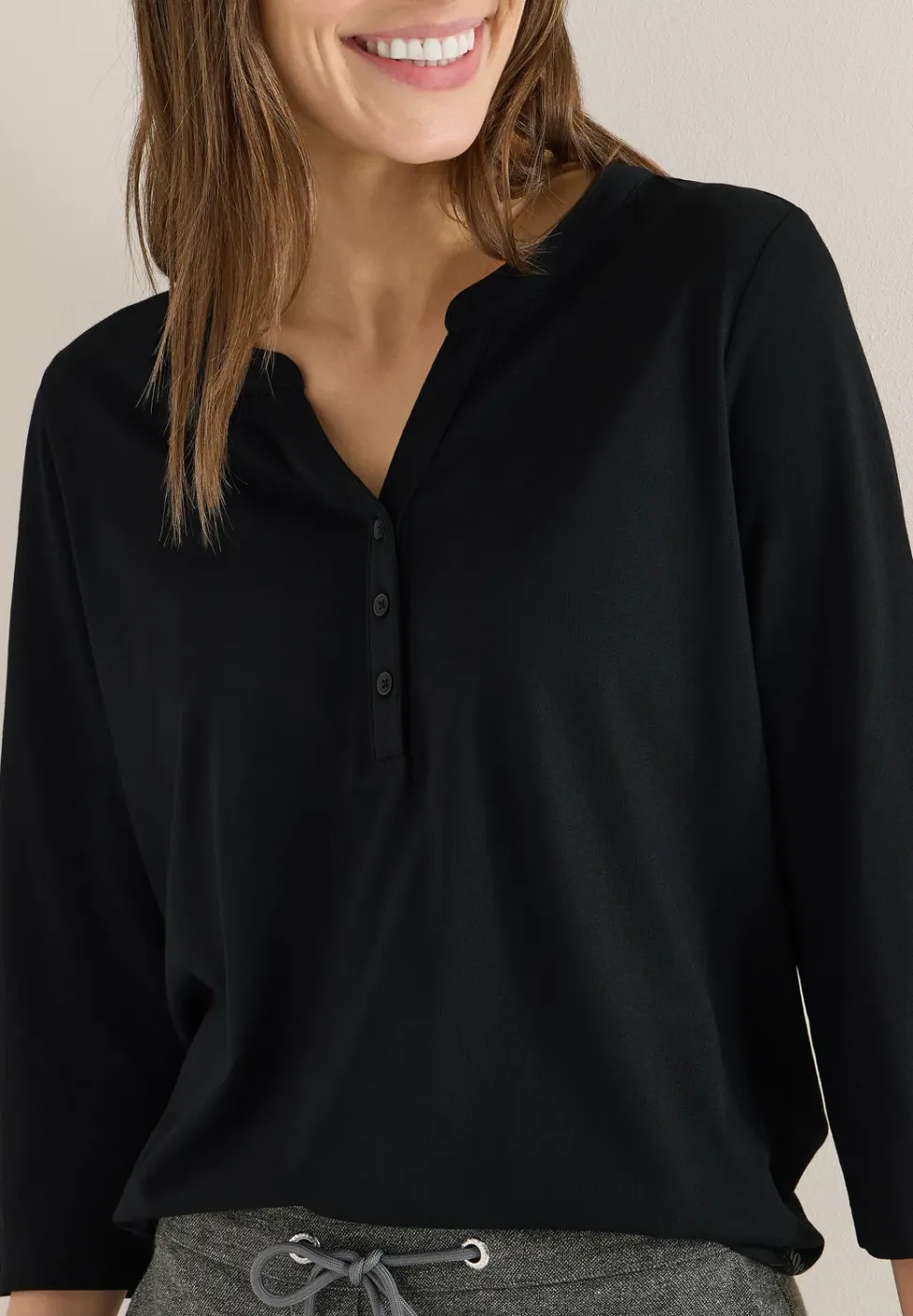 Shirt im Tunika-Look