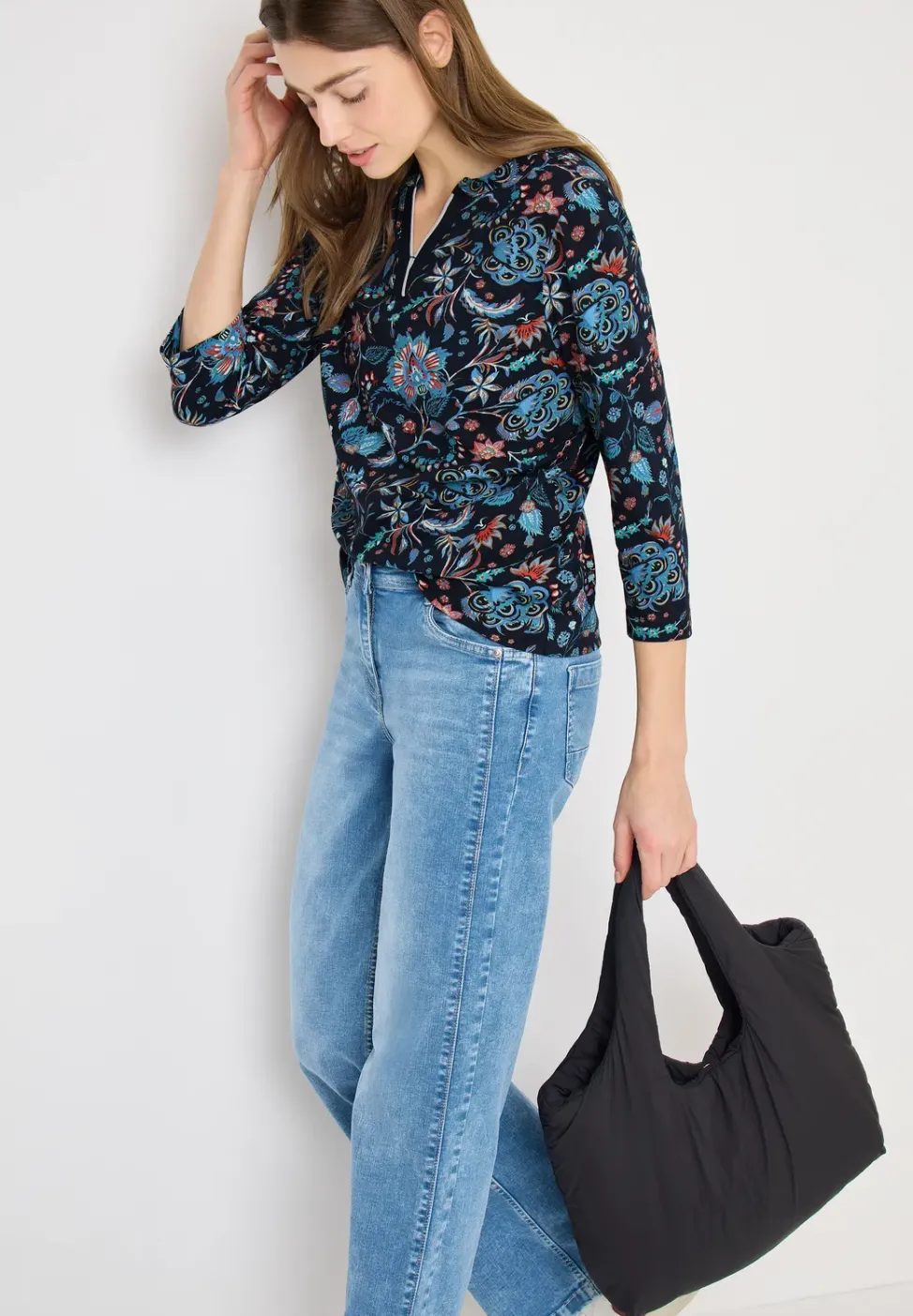 Shirt im Tunika-Look