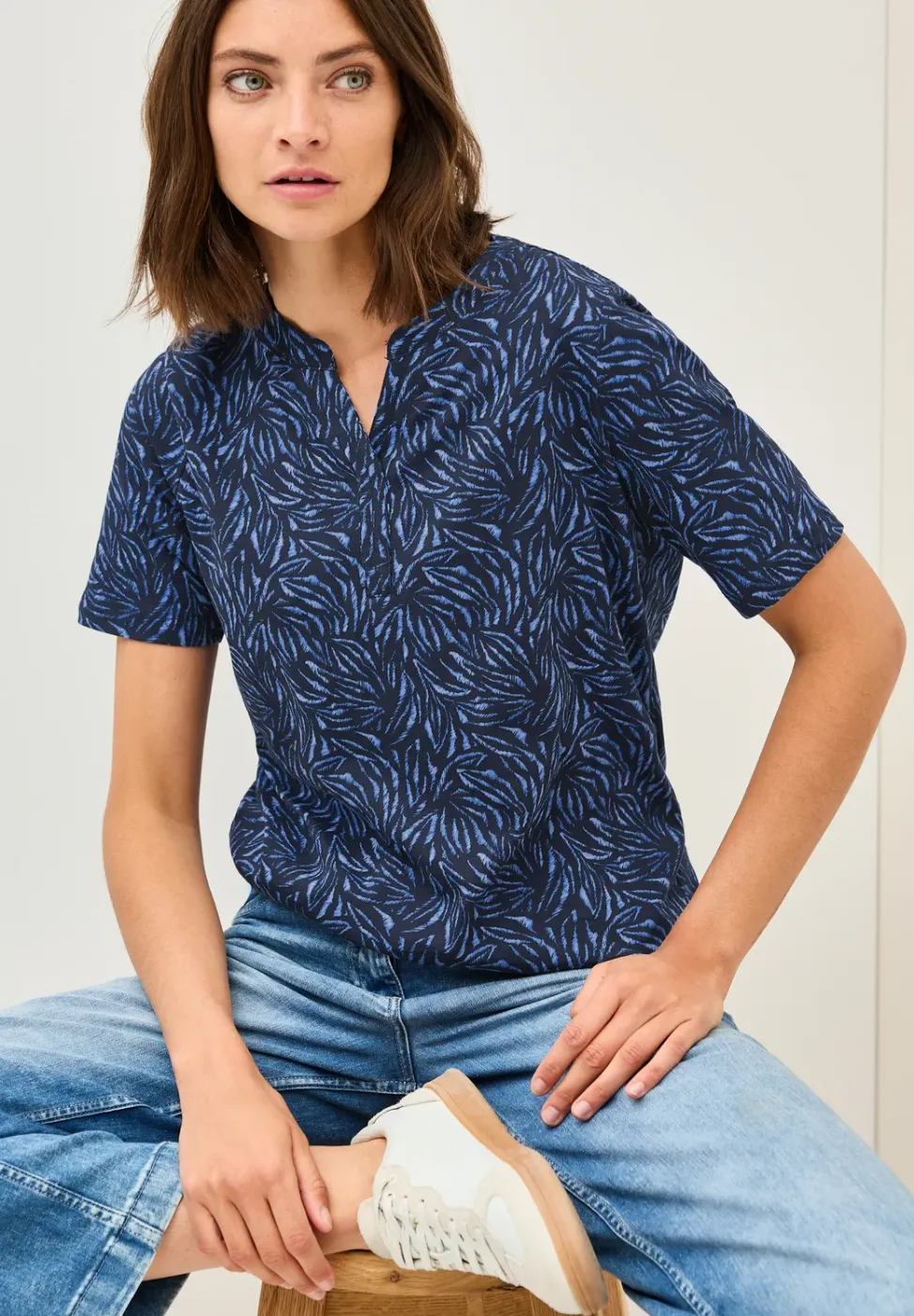 Shirt im Tunika-Look