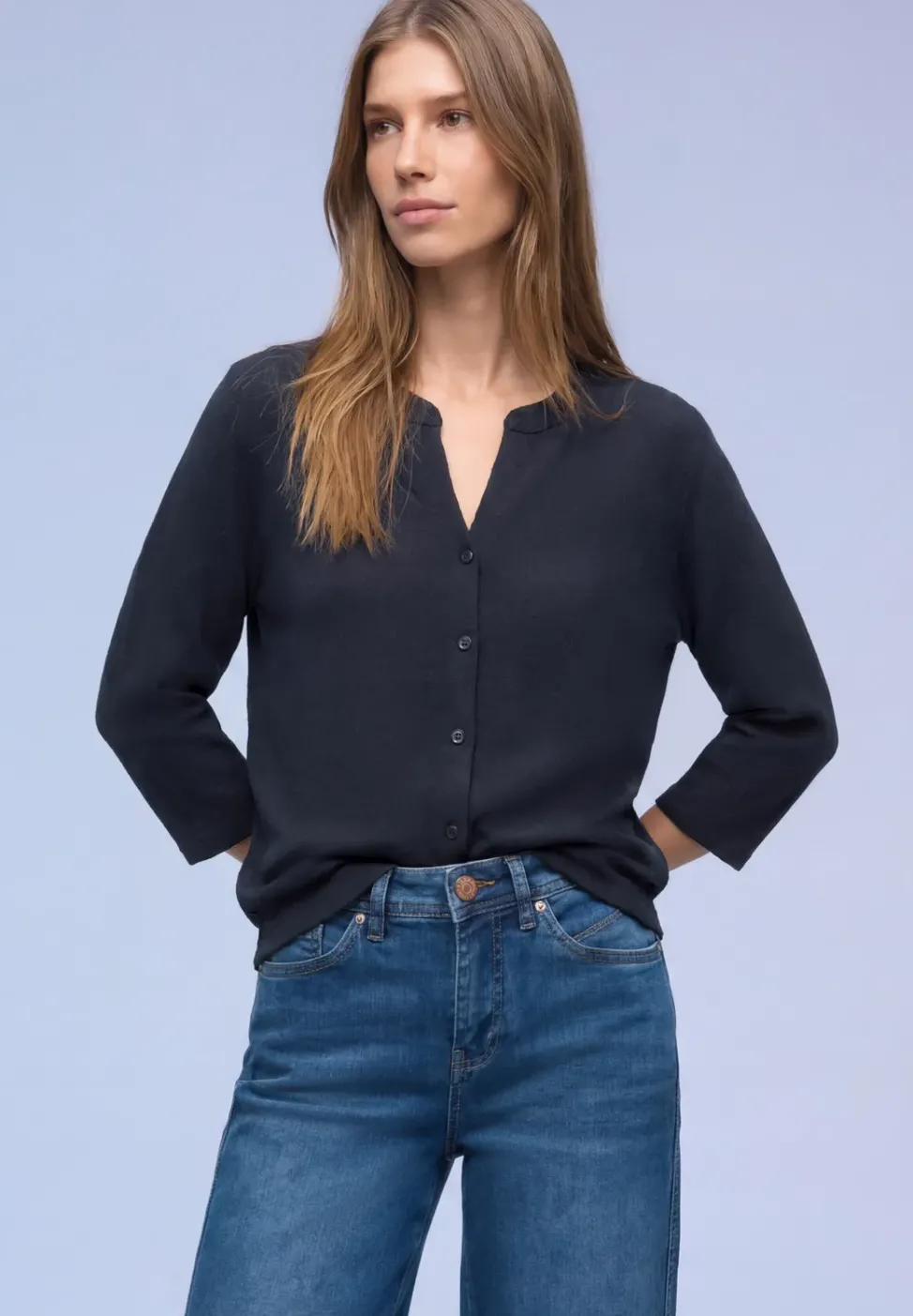 Shirt im Tunika-Look