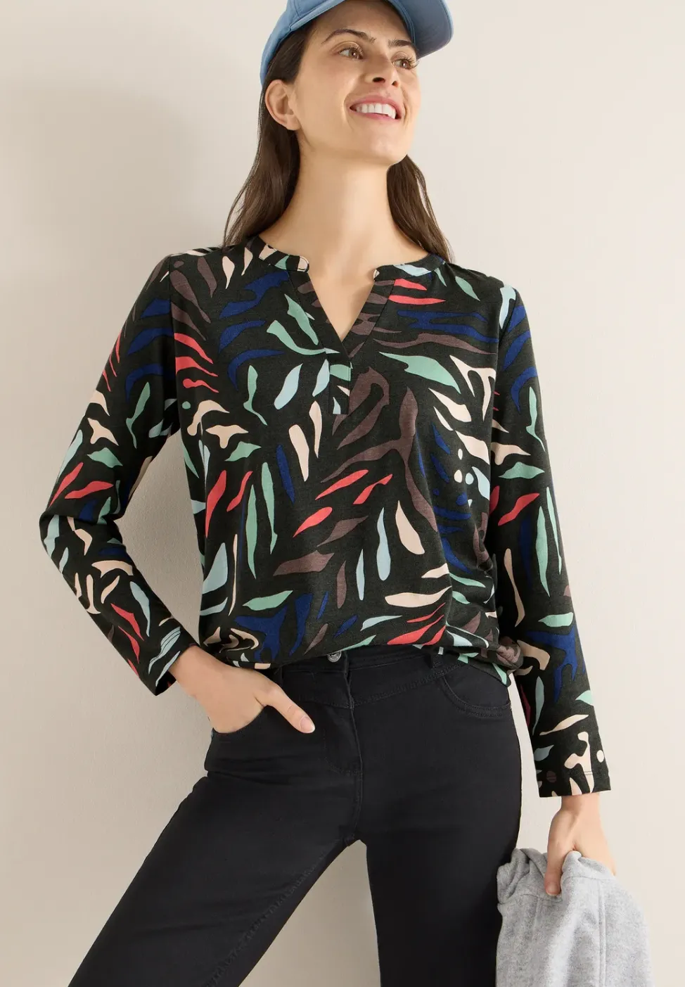 Shirt im Tunika-Look